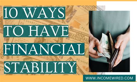 10 Ways To Have Financial Stability Income Wired