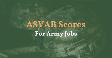 12+ Army Jobs With High Asvab Scores