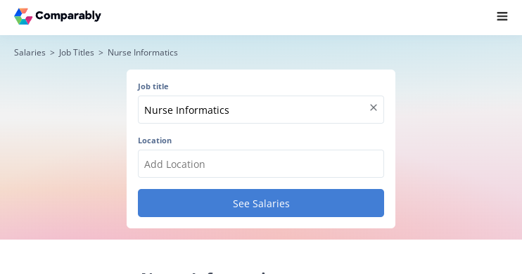 12 Nurse Informatics Salaries Revealed