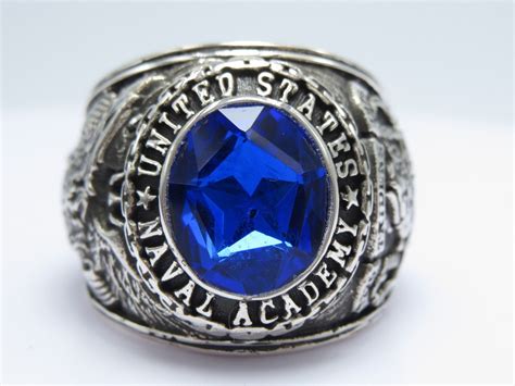 1976 Us Naval Academy Ring Sterling Silver 925 Military Etsy