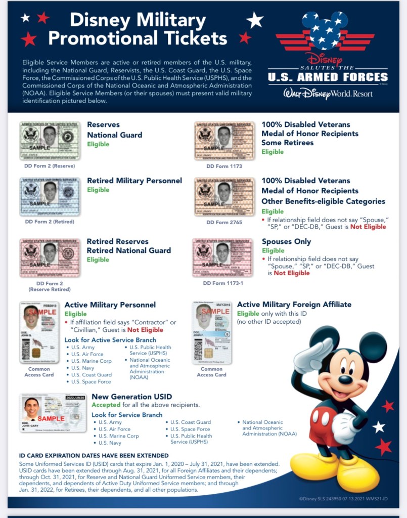 2023 Disneyland Military Discounts Disney Parks Snob