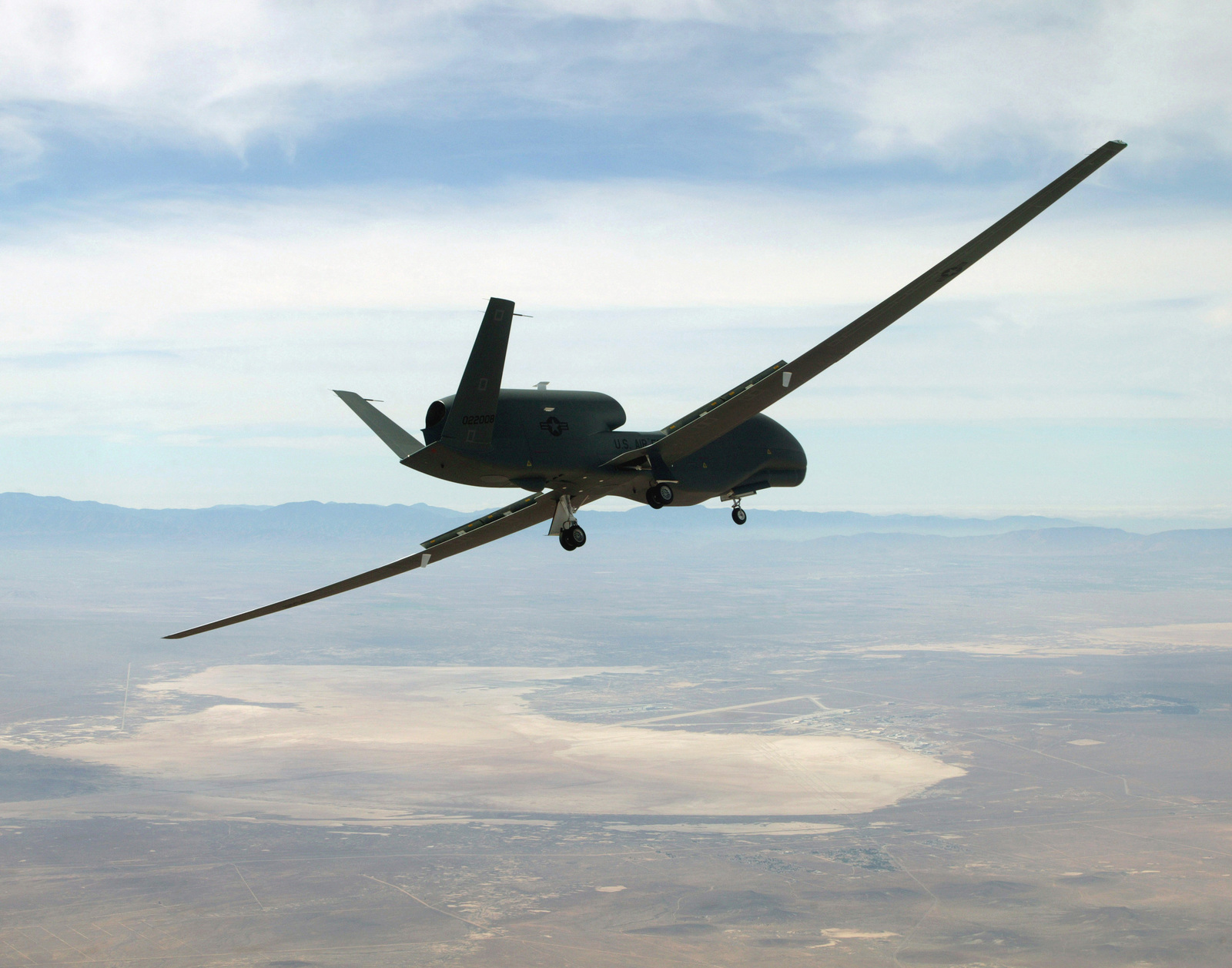 A Us Air Force Usaf Rq 4A Global Hawk High Altitude Long Endurance