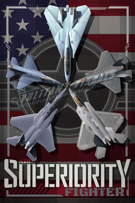 Air Superiority Fighter Us Air Superiority Fighters Poster 12 X 18