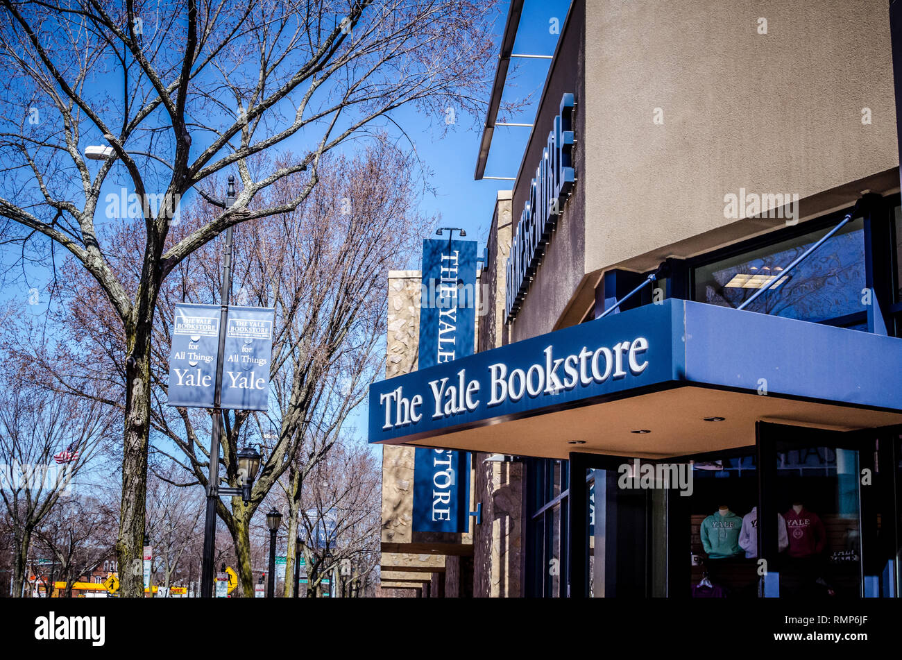 April 15 2018 New Haven Connecticut The Yale Bookstore Sells