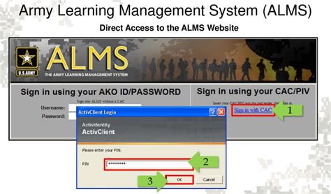 Army Alms Login How To Access The Army Learning Management System