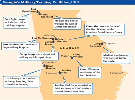 Army Bases In Georgia Map Map