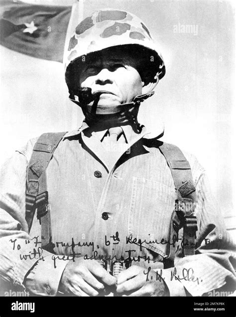 Brigadier General Lewis B Chesty Puller Usmc Assistant Commander