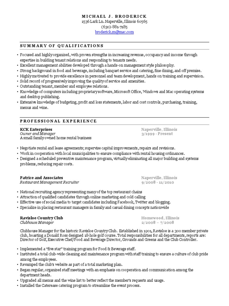 Broderick Resume 1 Pdf