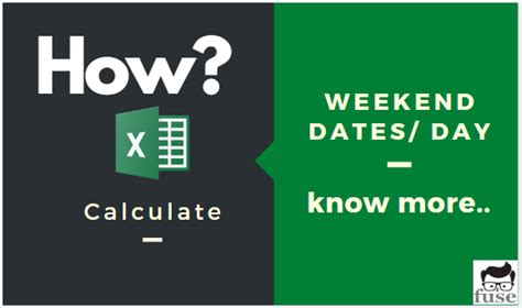 Calculate The Weekend Dates Day In Excel Techiefuse