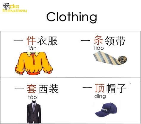 Chinese Measure Words Part 4 Foods Household Items Clothing