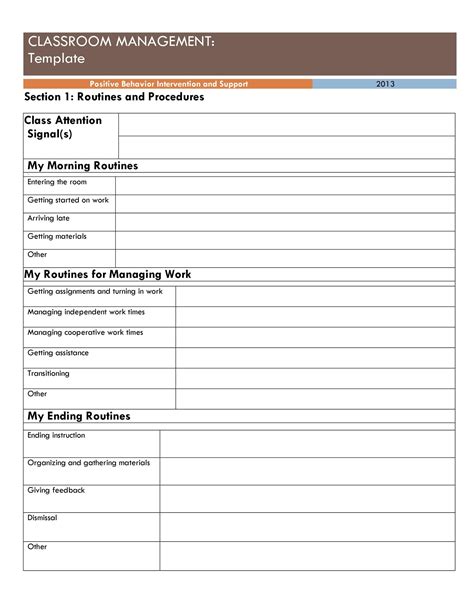 Classroom Management Plan 38 Templates Examples Templatelab