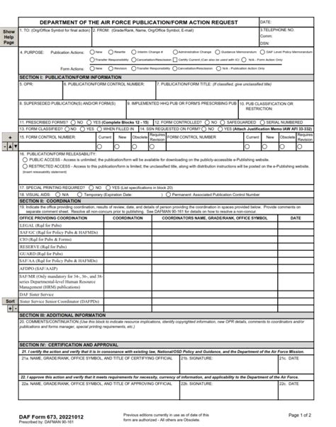 Department Of The Air Force E Publishing Publications Forms