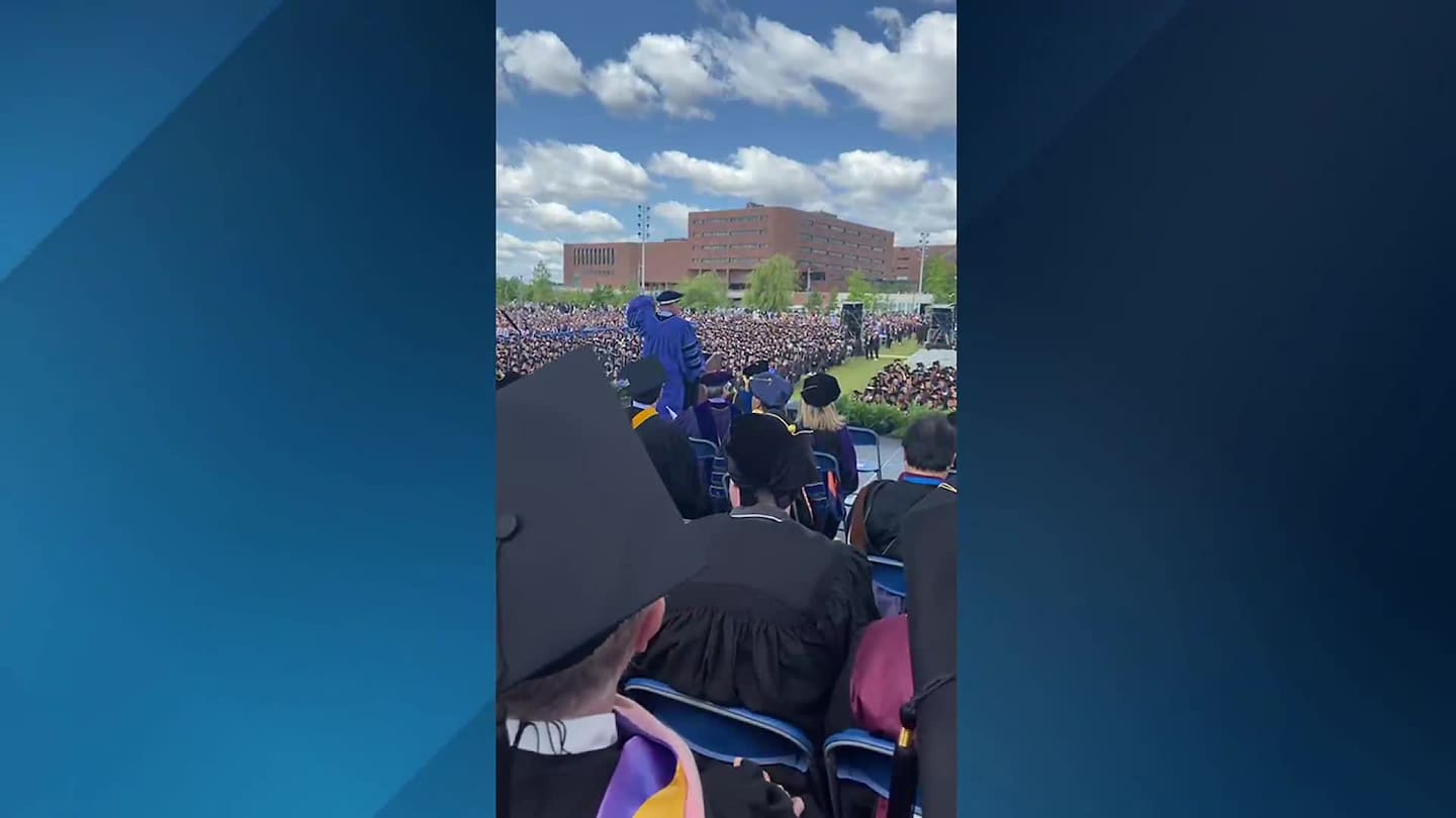 Diplomas Dollar Bills Umass Boston Grads Surprised With 1 000 Each