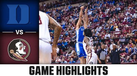 Duke Vs Florida State: Game Preview