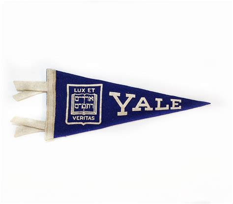 Felt Pennant Small Vintage Yale University Pennant Vintage Etsy