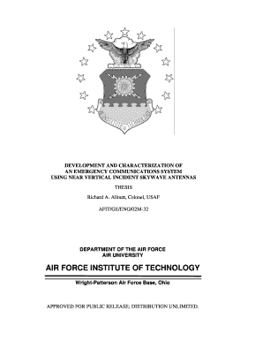 Fillable Online Air Force Institute Of Technology Mict Defense