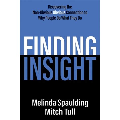 Finding Insight By Melinda Spaulding Mitch Tull Paperback Target