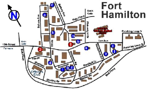 Fort Hamilton Army Base Map