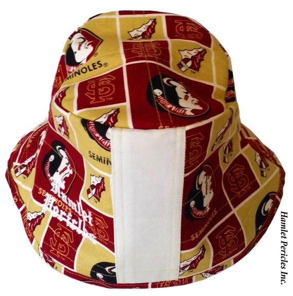 Fsu White Stripe Bucket Hat Florida State University Florida State