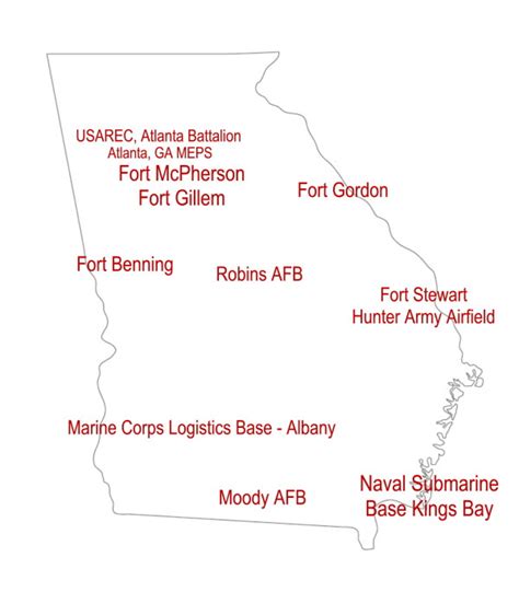 Ga Military Bases: Locations And Info Guide