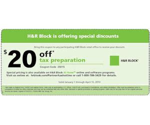 H R Block Coupon 20 Off Tax Prep For Select Clients Groupon