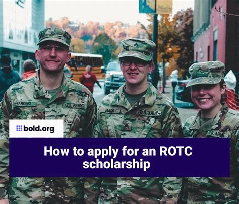 How To Apply For An Rotc Scholarship Bold Org Bold Org