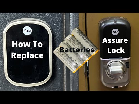 How To Change Batteries On Yale Lock Youtube