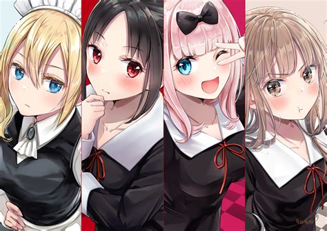 Kaguya Sama Characters 4K Anime Wallpaper