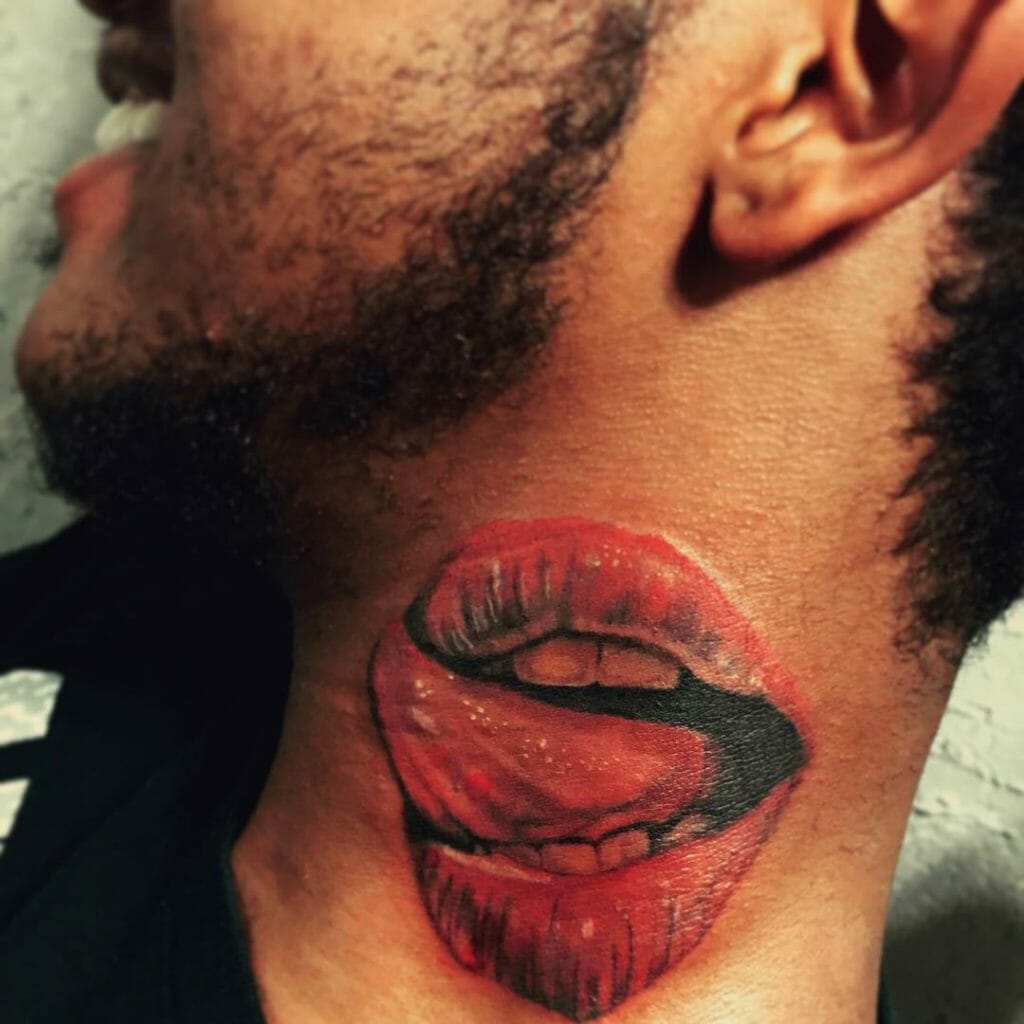 Lips Tattoo Neck: Permanent Beauty Solution