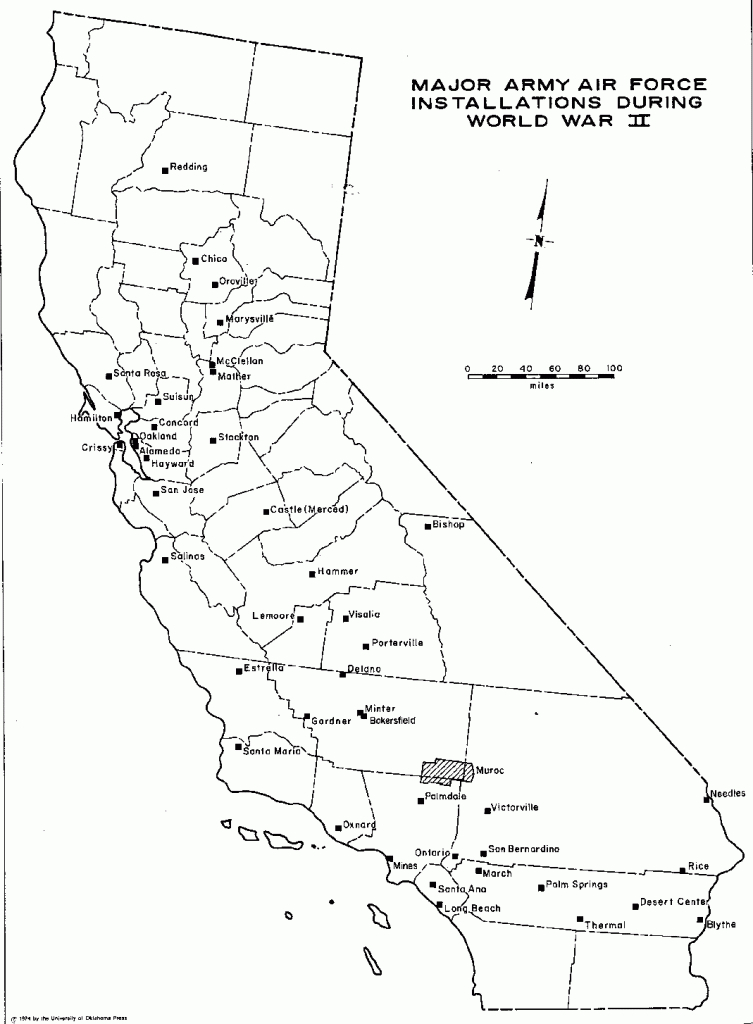 List Of United States Air Force Installations Wikipedia Map Of Army Bases In California