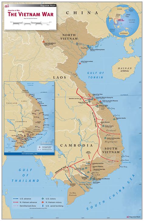 Map Of Vietnam War