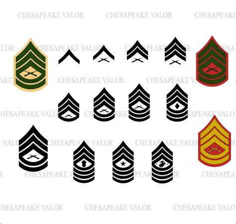 Marine Corps Enlisted Rank Insignia