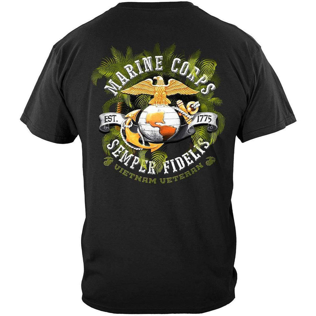 Marine Corps Vietnam Veteran T Shirt Military Republic