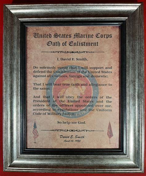 Marine Oath Of Enlistment