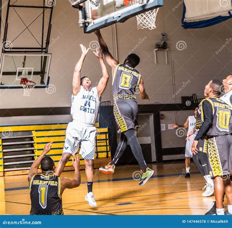 Maxwell Air Force Base Gunter Annex Basketball Team Action Shots In