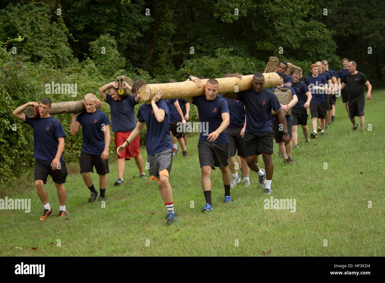 Members Of The Marine Corps Delayed Entry Program Run A Three Mile