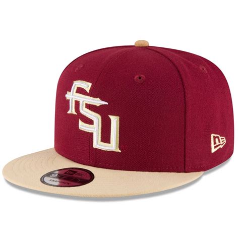 Men S New Era Garnet Florida State Seminoles Basic 9Fifty Adjustable Hat