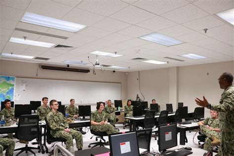 Naval Academy Midshipmen Visit Information Warfare Schoolhouse For