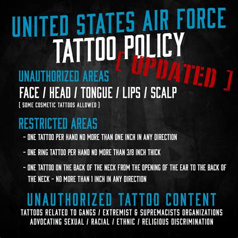 New Air Force Tattoo Policy Updated For 2023 American Tattoo Society