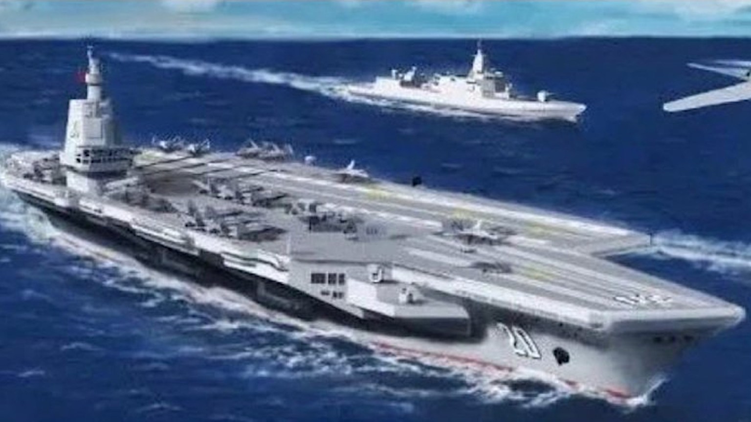 New Chinese Carrier Concept Looks A Lot Like U S Navy S Ford Class