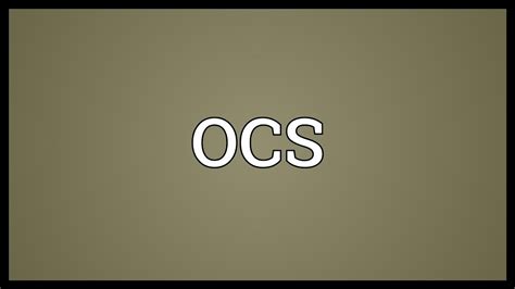 Ocs Meaning: Understand Online Communities