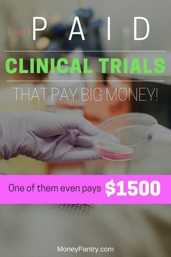 Open Paid Clinical Trials That Pay Big Money Earn Up To 7665 00