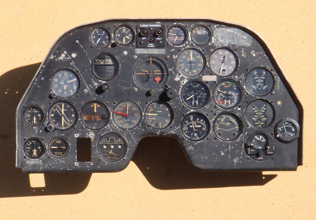 P 38 Cockpit: Master Instrument Panel Controls