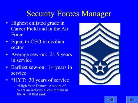 Ppt Air Force Enlisted Career Path Security Forces Specialist