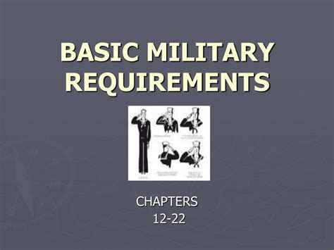 Ppt Basic Military Requirements Powerpoint Presentation Free