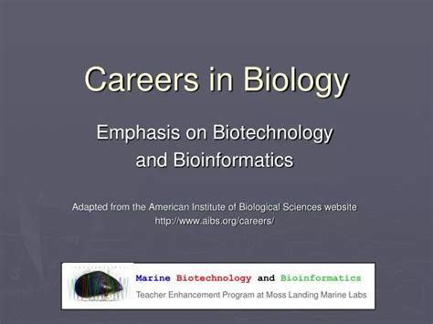 Ppt Careers In Biology Powerpoint Presentation Free Download Id