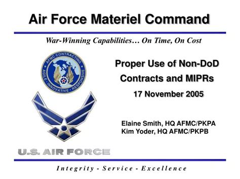 Ppt Proper Use Of Non Dod Contracts And Miprs 17 November 2005