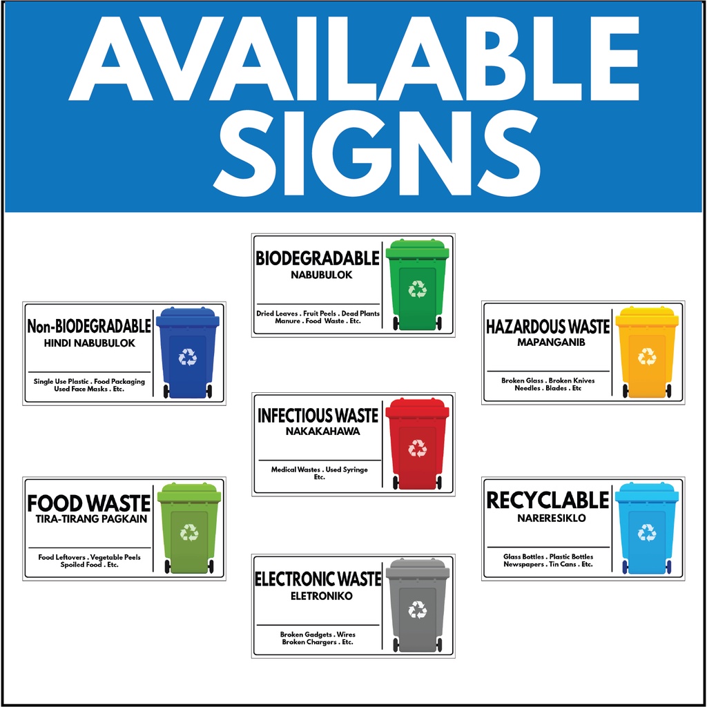 Recycling Bin Labels Printable