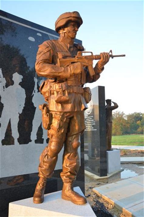 Rich Griendling Detail Of Army Sculpture Veterans Tribute In