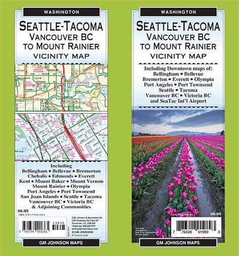 Seattle Tacoma Vicinity Washington Regional Map Gm Johnson Maps